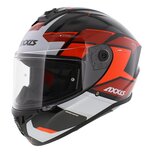 Axxis Draken S helm Sunray glans zwart wit rood