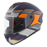 Axxis Draken S helm Sunray mat blauw grijs oranje