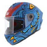 Axxis Draken S helm Dinotoon mat blauw