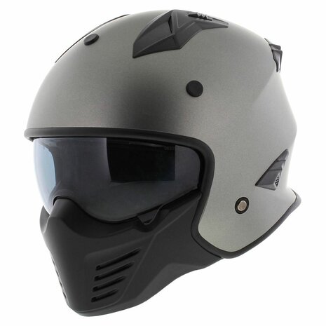 Vito Jet Bruzano helm mat titanium