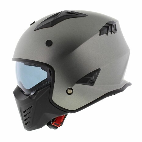 Vito Jet Bruzano helm mat titanium