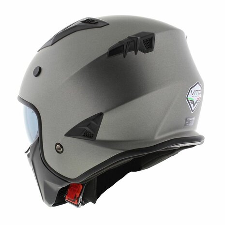 Vito Jet Bruzano helm mat titanium