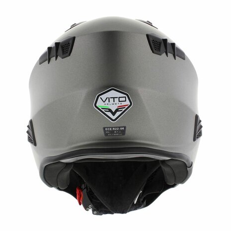 Vito Jet Bruzano helm mat titanium