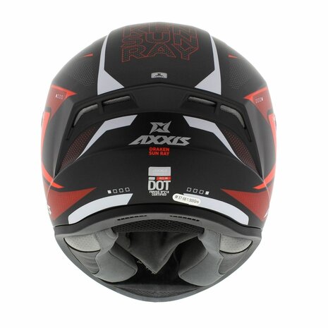 Axxis Draken S integraal helm Sunray mat rood