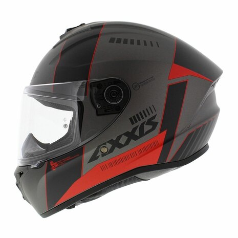 Axxis Draken S integraal helm MP4 mat rood