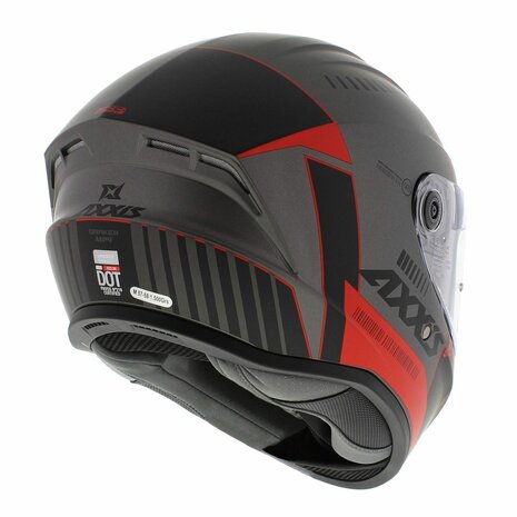 Axxis Draken S integraal helm MP4 mat rood