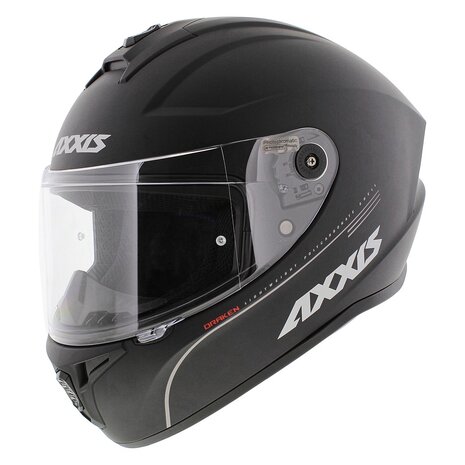Axxis Draken helm solid mat zwart