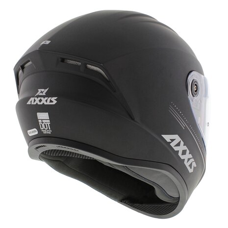 Axxis Draken helm solid mat zwart