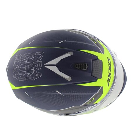Axxis Draken S helm Sunray mat blauw geel grijs