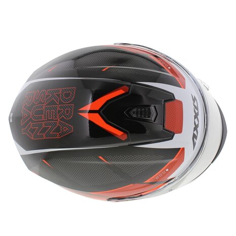 Axxis Draken S helm Sunray glans zwart wit rood
