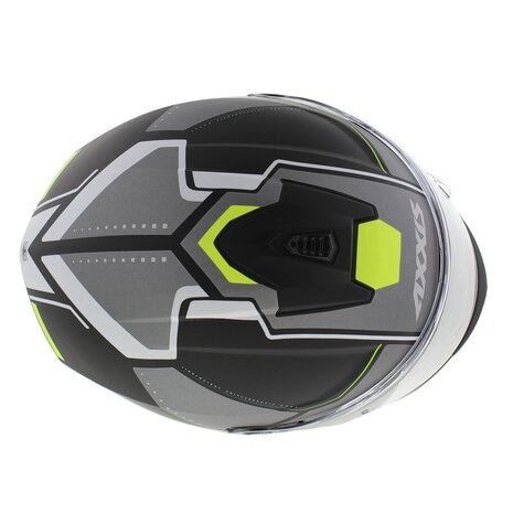 Axxis Draken S helm Sonar mat zwart grijs geel