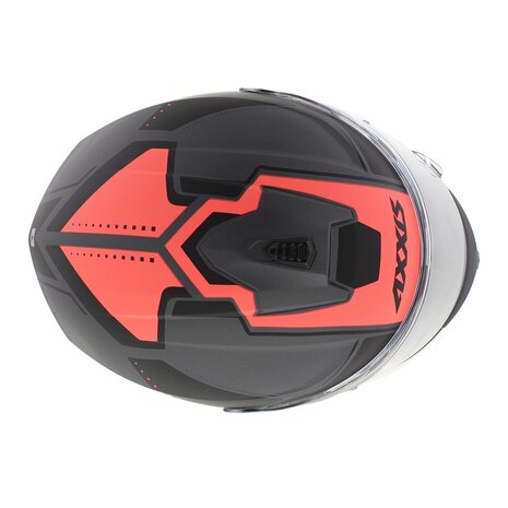 Axxis Draken S helm Sonar mat zwart grijs roze