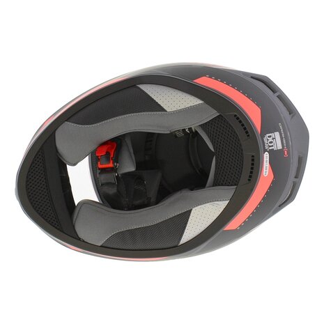 Axxis Draken S helm Sonar mat zwart grijs roze