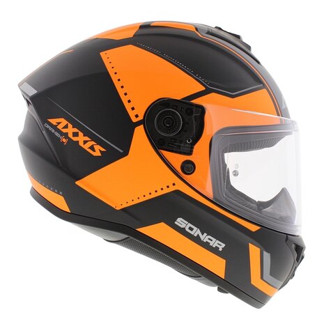 Axxis Draken S helm Sonar mat oranje