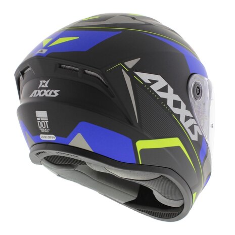 Axxis Draken S helm Wind mat zwart blauw