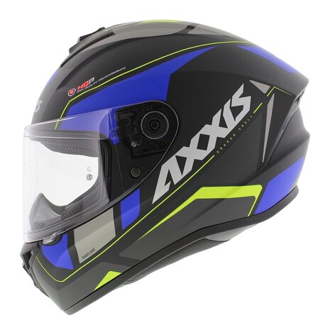 Axxis Draken S helm Wind mat zwart blauw