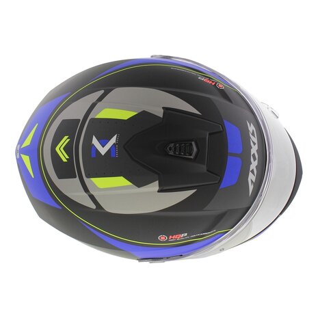 Axxis Draken S helm Wind mat zwart blauw