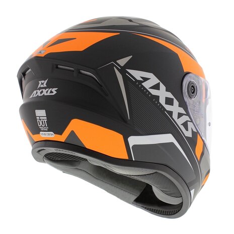Axxis Draken S helm Wind mat zwart oranje