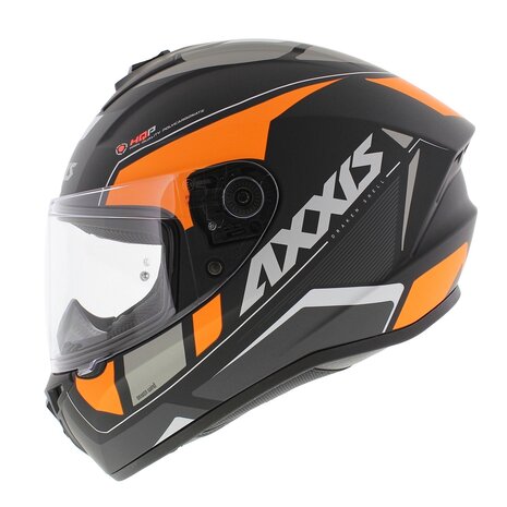 Axxis Draken S helm Wind mat zwart oranje