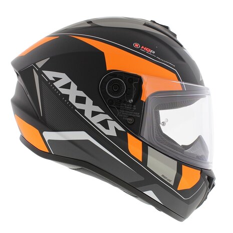 Axxis Draken S helm Wind mat zwart oranje