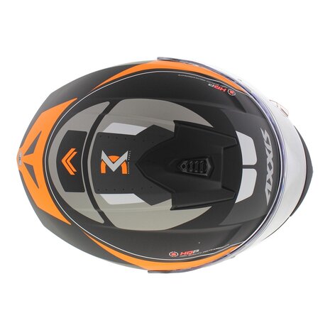 Axxis Draken S helm Wind mat zwart oranje