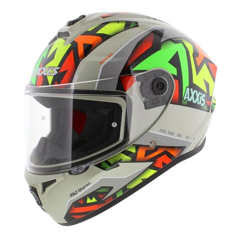 Axxis Draken S helm Jolly glans grijs