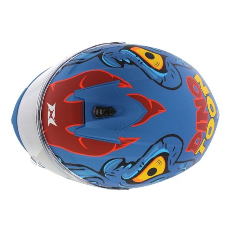 Axxis Draken S helm Dinotoon mat blauw