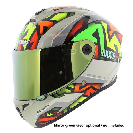 Axxis Draken S helm Jolly glans grijs