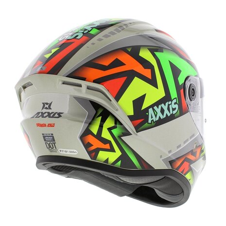 Axxis Draken S helm Jolly glans grijs