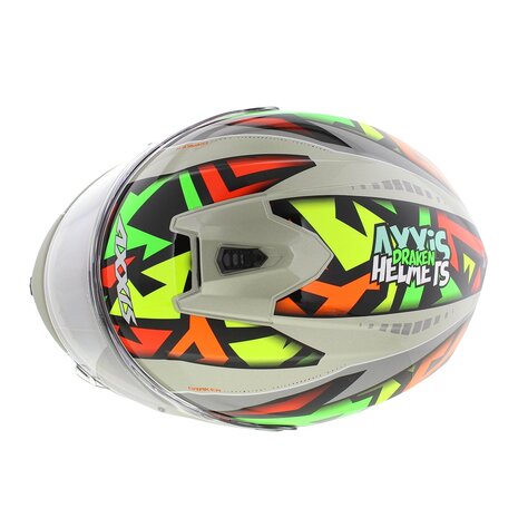 Axxis Draken S helm Jolly glans grijs