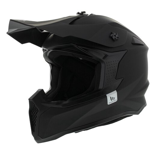MT Falcon Crosshelm Solid Mat Zwart Helmspecialist