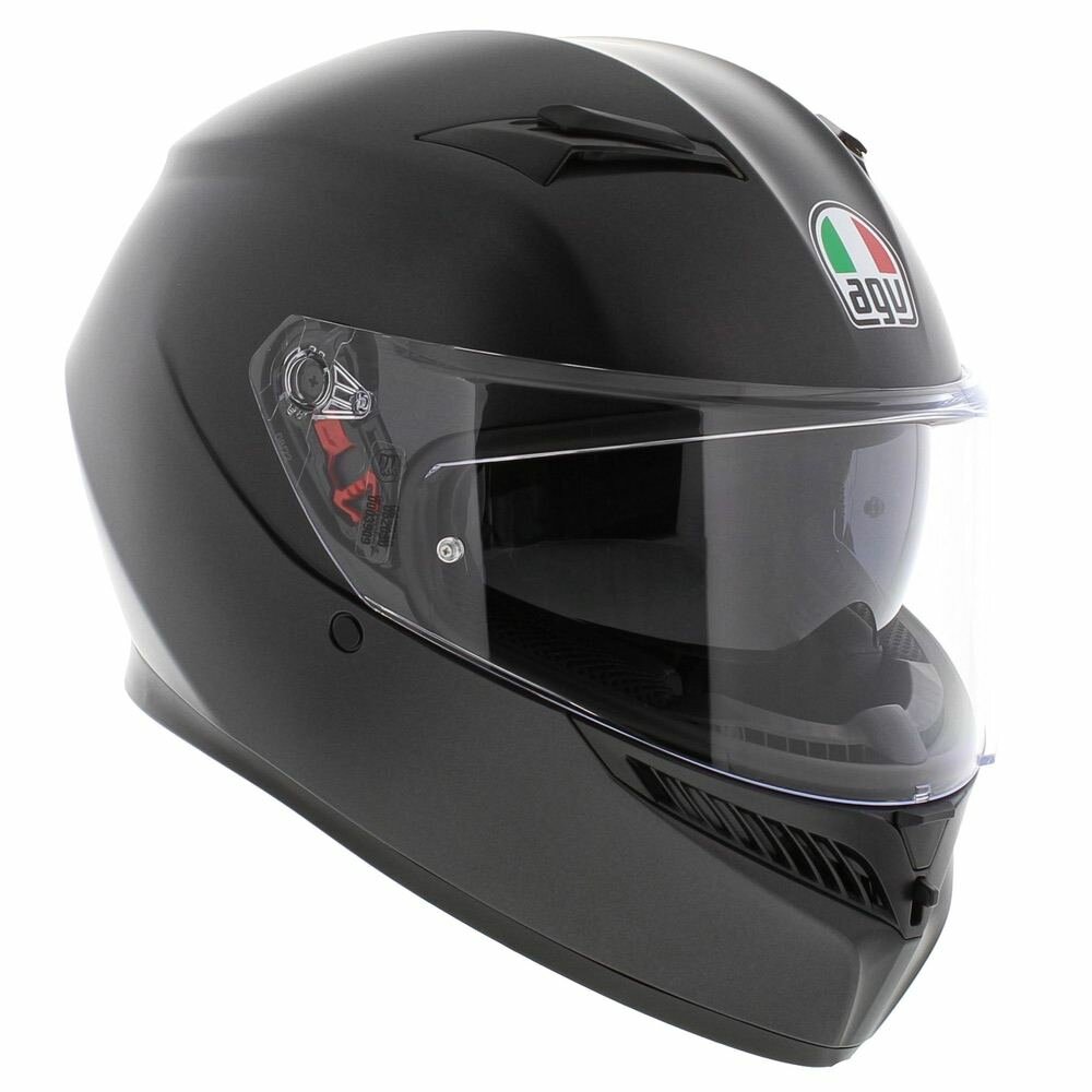 AGV K3 Matt Black Motorcycle Helmet, Pinlock, ECE2206, Fast 'N AGV K3 Matt Black Motorcycle Helmet, Pinlock, ECE2206, Fast 'N