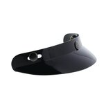 Zonne klep helm kort model glans zwart