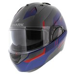 Shark EVO ES Kryd mat antraciet blauw rood - Maat XS