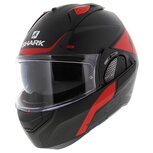 Shark EVO-GT systeemhelm motorhelm Encke mat zwart rood - Maat XS