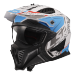 LS2 OF606 Drifter Devor mat wit blauw