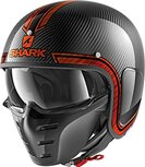 Shark S-Drak Carbon Helm Vinta glans carbon zwart oranje - Maat XS