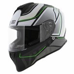Origine Dinamo integraalhelm Galaxi mat zwart wit groen - Maat XS