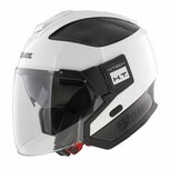 Blauer Solo jet helm wit carbon zwart