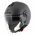 Caberg motorhelm Jet Riviera V4 X mat titanium gun metal