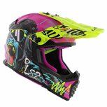 LS2 MX437 Fast EVO II mini kinder crosshelm Gorilla glans paars