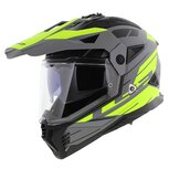 LS2 MX702 Pioneer II helm Namib mat grijs geel