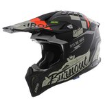 Airoh Helm Aviator 3 AMS&sup2; Burnout mat zwart grijs rood
