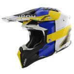 Airoh Helm Aviator 3 AMS&sup2; Monarch glans blauw wit geel