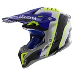 Airoh Helm Aviator 3 AMS&sup2; Hima glans blauw grijs zwart