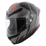 AGV K6 S Karve Motorhelm mat zwart grijs rood