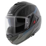 Shark Oxo systeemhelm motorhelm Rydger mat antraciet blauw zwart