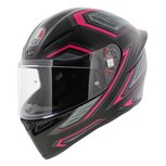 AGV K1 S Motorhelm Sling mat zwart roze