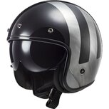 LS2 OF601 Bob II jet motorhelm lines black jeans