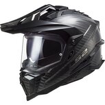 LS2 MX701 Explorer Carbon Adventure helm glans carbon zwart
